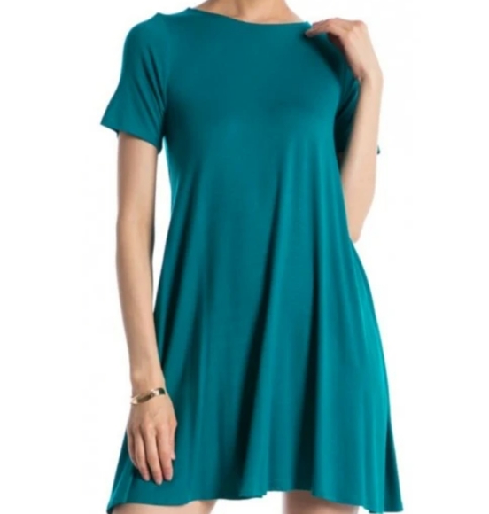 Hourglass Lily short sleeve shift dress light grey - Picture 3 of 6